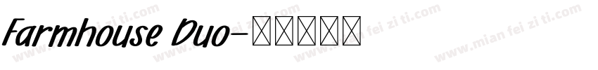 Farmhouse Duo字体转换